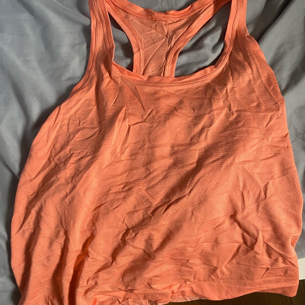 Lululemon Swiftly Orange Racerback Tank Top